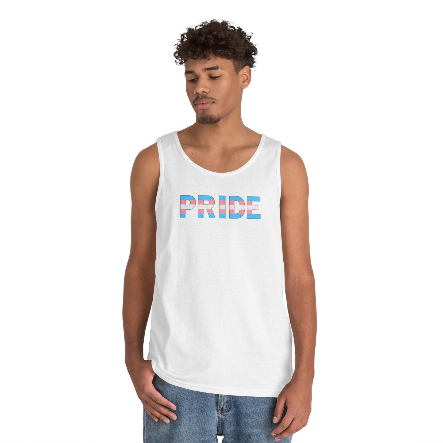 Trans PRIDE Unisex Heavy Cotton Tank Top