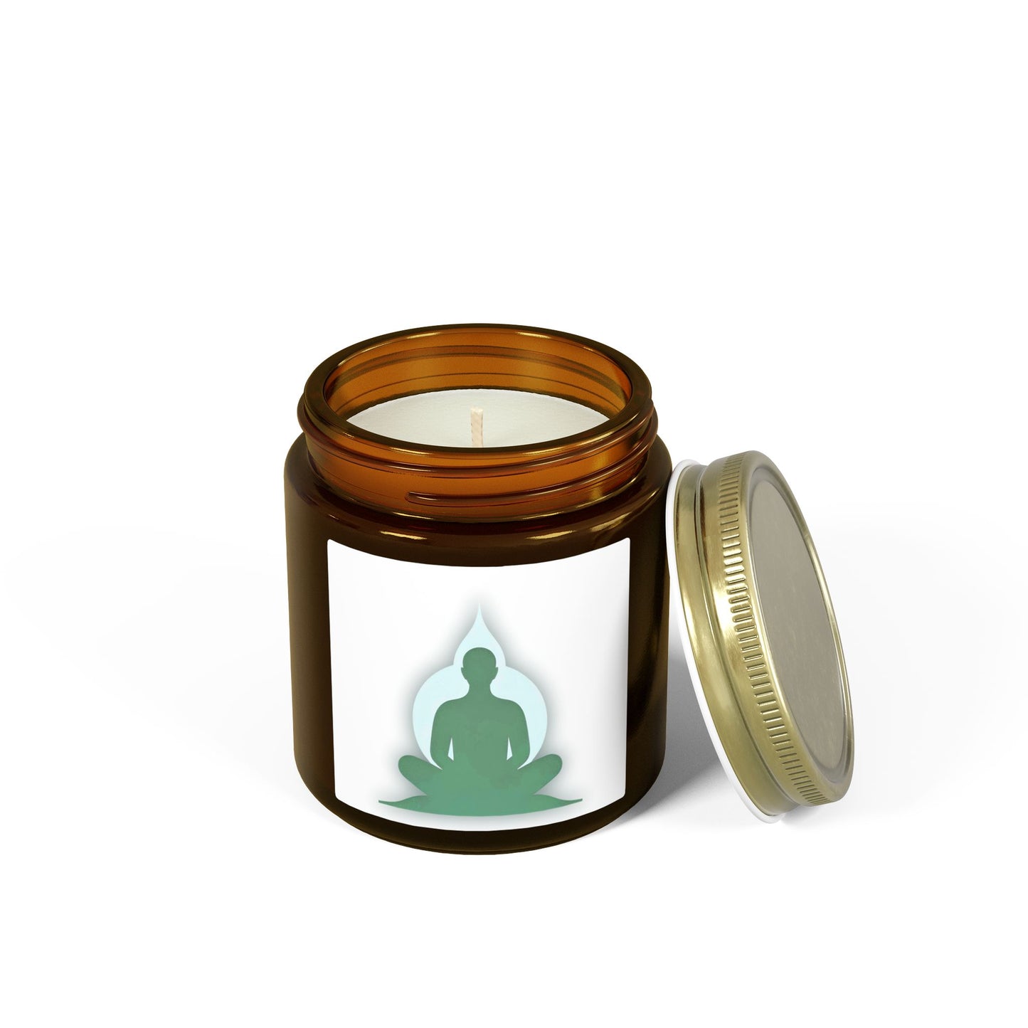 Yoga Mindful Meditation Scented Candles, Coconut Apricot Wax (4oz, 9oz)