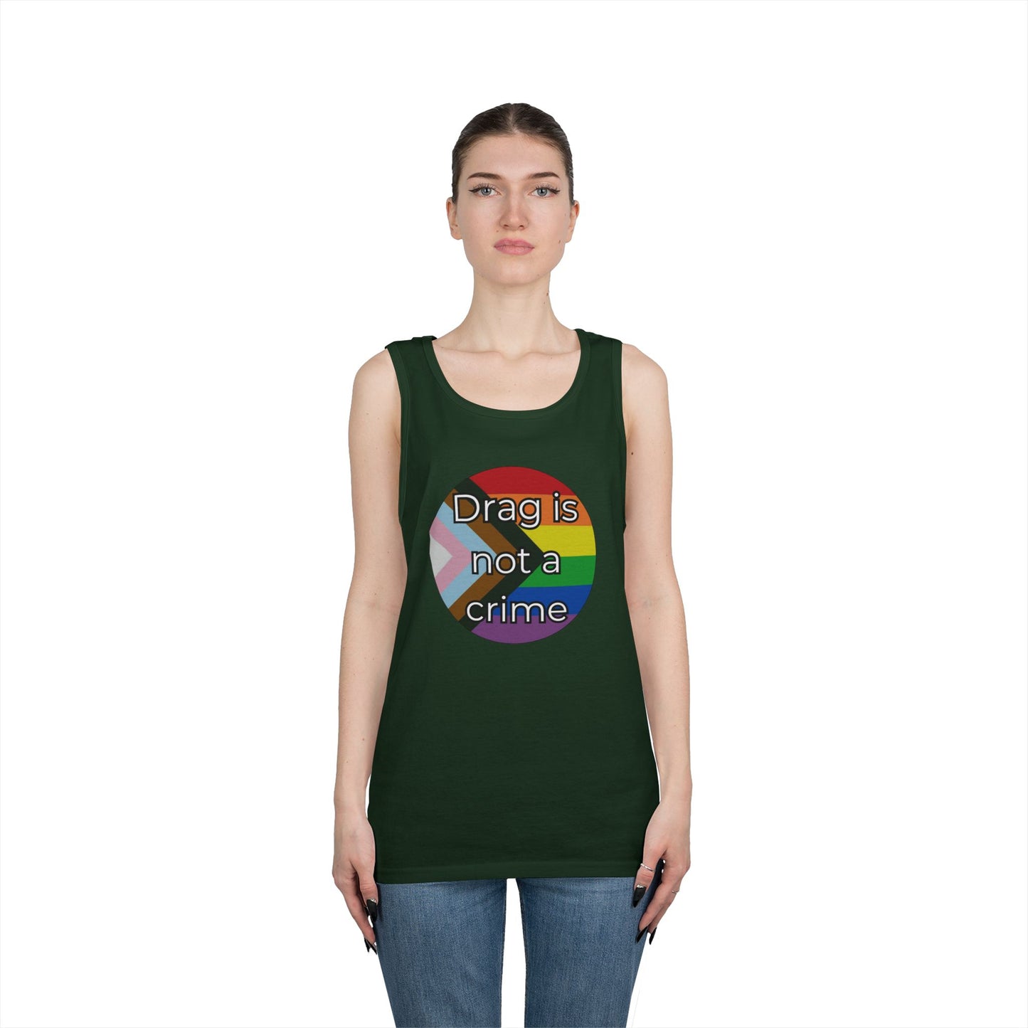 Drag Is Not A Crime Unisex Heavy Cotton Tank Top