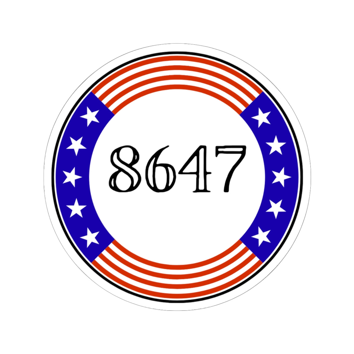 86 47 Kiss-Cut Stickers