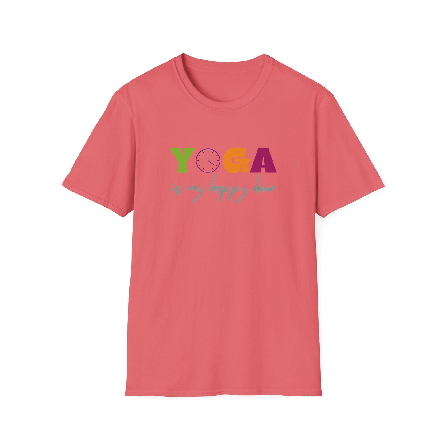 Yoga Is My Happy Hour Unisex Softstyle T-Shirt