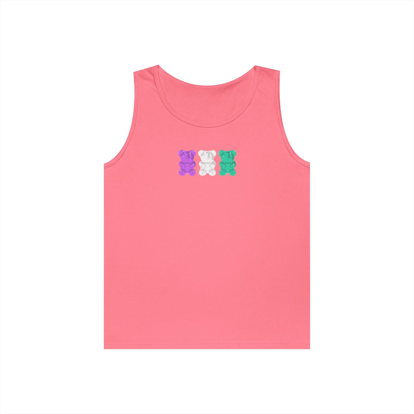 Genderqueer Pride Gummy Bears Unisex Heavy Cotton Tank Top