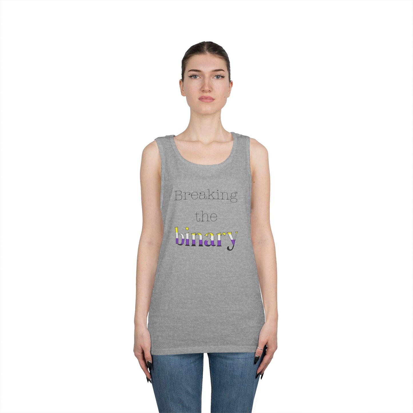 Breaking the Binary Unisex Heavy Cotton Tank Top