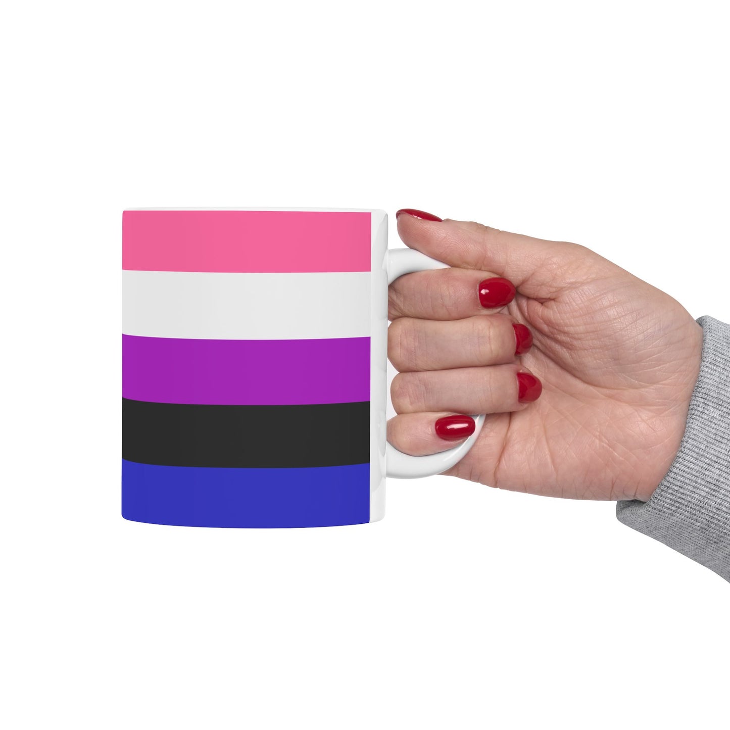 Genderfluid Pride Flag Coffee Mug (11oz/15oz)