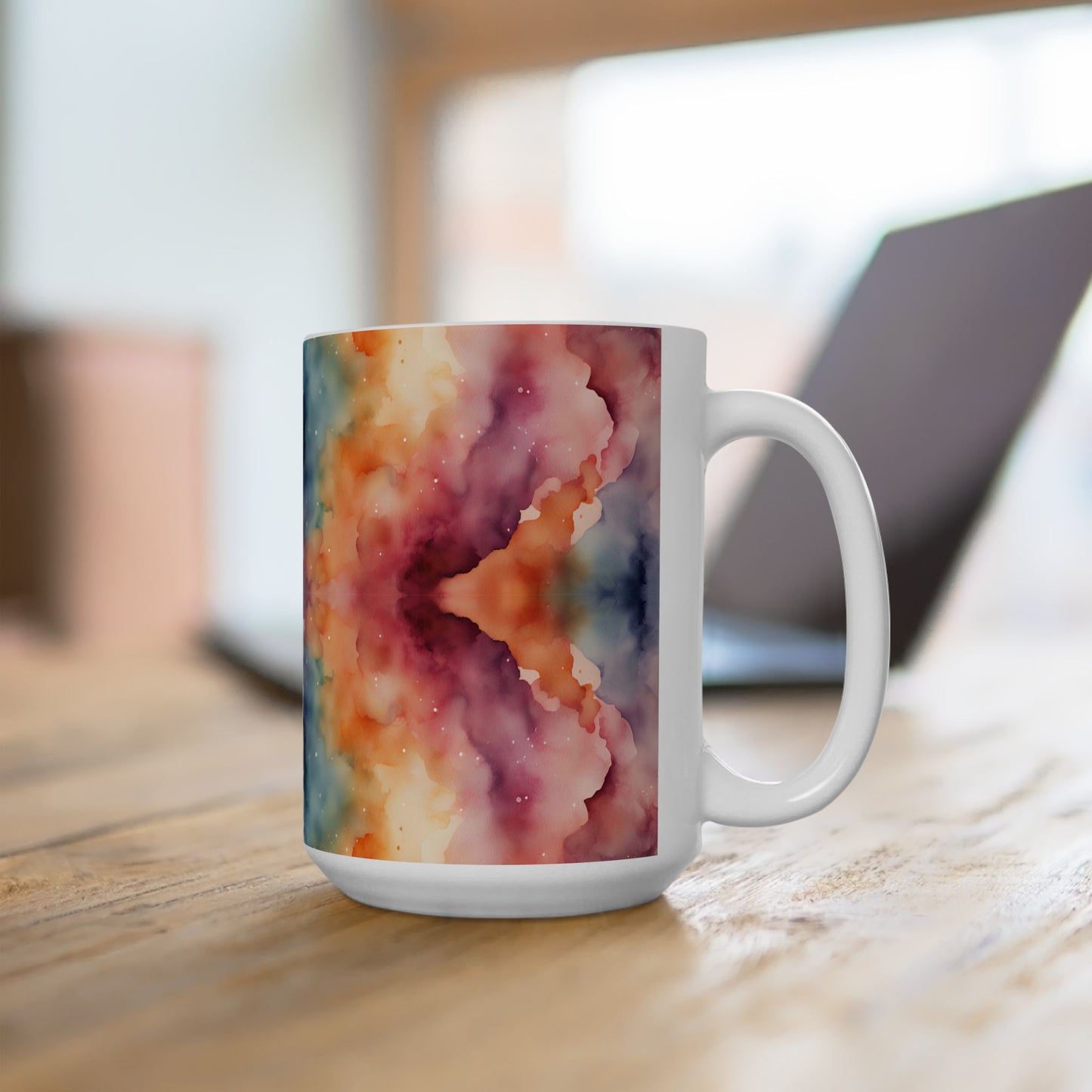 Watercolor Galaxy Ceramic Mug, (11oz, 15oz)