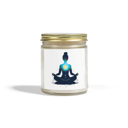 Heart of Yoga Scented Candles, Coconut Apricot Wax (4oz, 9oz)