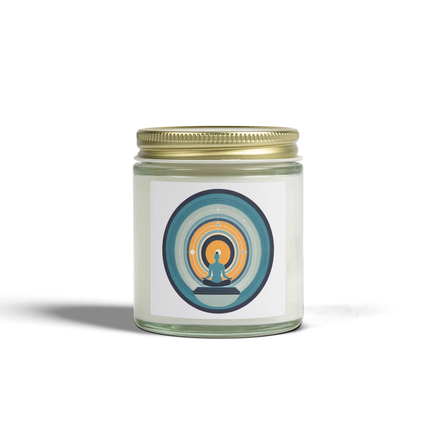 Circle of Meditation Scented Candles, Coconut Apricot Wax (4oz, 9oz)