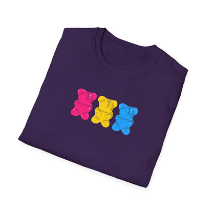 Pansexual Pride Gummy Bears Unisex Softstyle T-Shirt