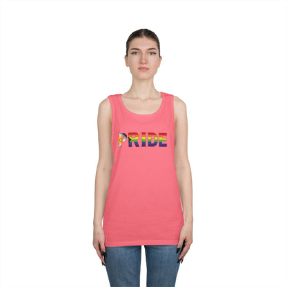 Inclusive Rainbow PRIDE Unisex Heavy Cotton Tank Top