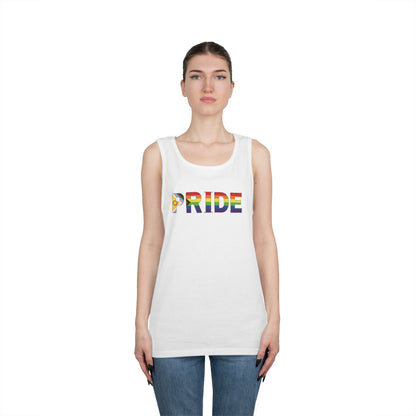Inclusive Rainbow PRIDE Unisex Heavy Cotton Tank Top