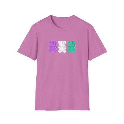 Genderqueer Pride Gummy Bears Unisex Softstyle T-Shirt