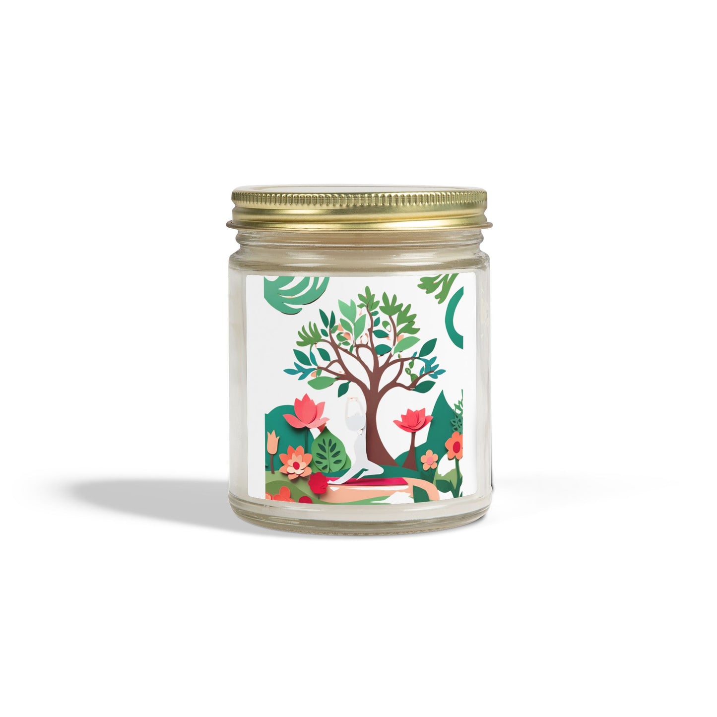Garden of Mindfulness Scented Candles, Coconut Apricot Wax (4oz, 9oz)