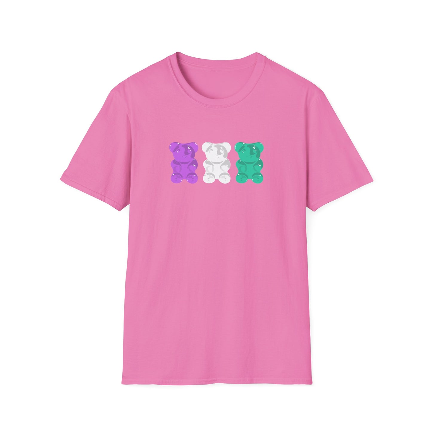 Genderqueer Pride Gummy Bears Unisex Softstyle T-Shirt