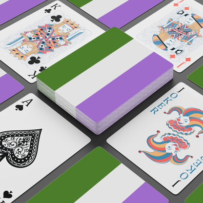 Genderqueer Pride Flag Playing Cards