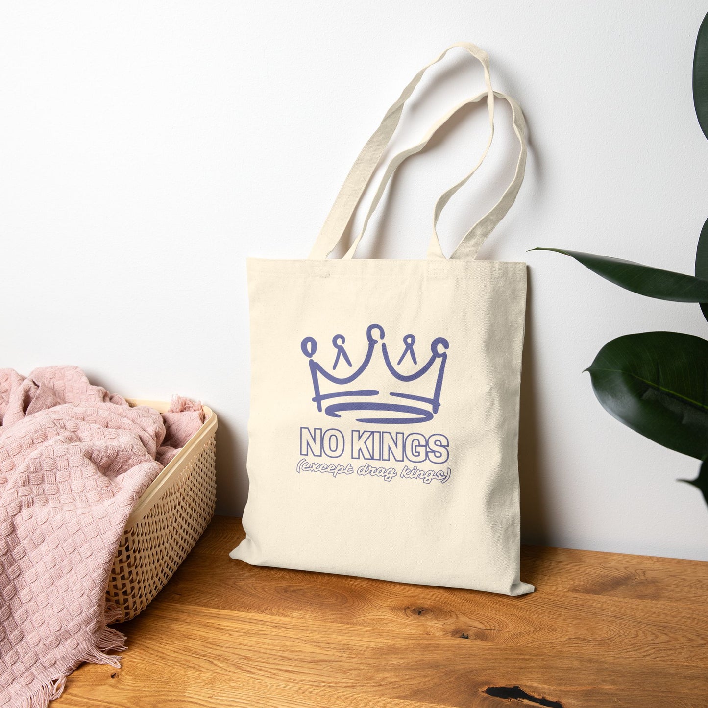 No Kings Except Drag Kings Pride Canvas Tote