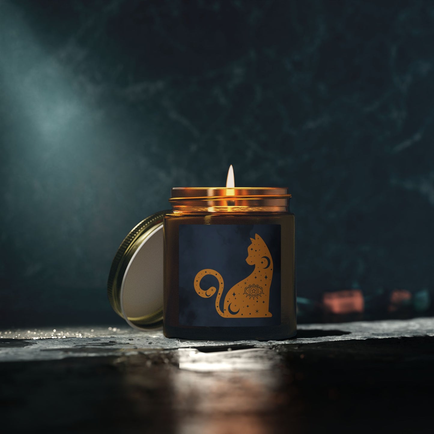 Cosmic Comforts Scented Candles, Coconut Apricot Wax (4oz, 9oz)