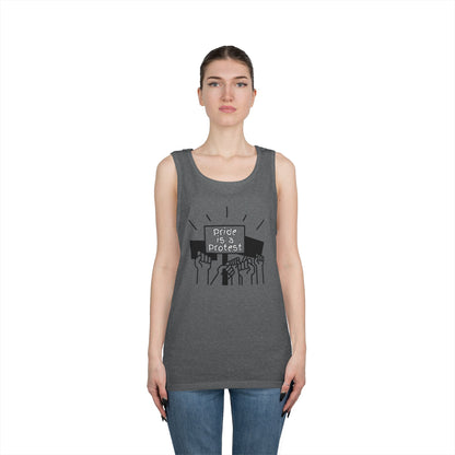 Pride Is A Protest Unisex Heavy Cotton Tank Top