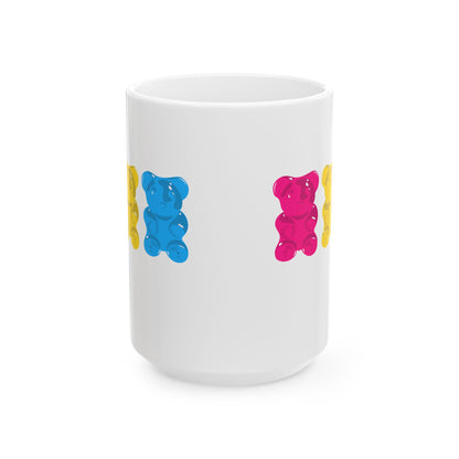 Pansexual Pride Gummy Bears Coffee Mug (11oz/15oz)