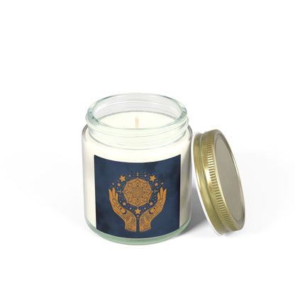 Cosmic Comforts Scented Candles, Coconut Apricot Wax (4oz, 9oz)
