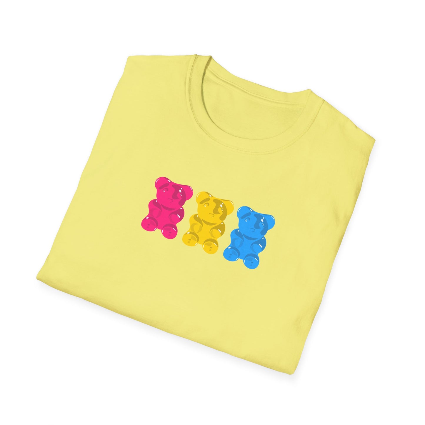 Pansexual Pride Gummy Bears Unisex Softstyle T-Shirt