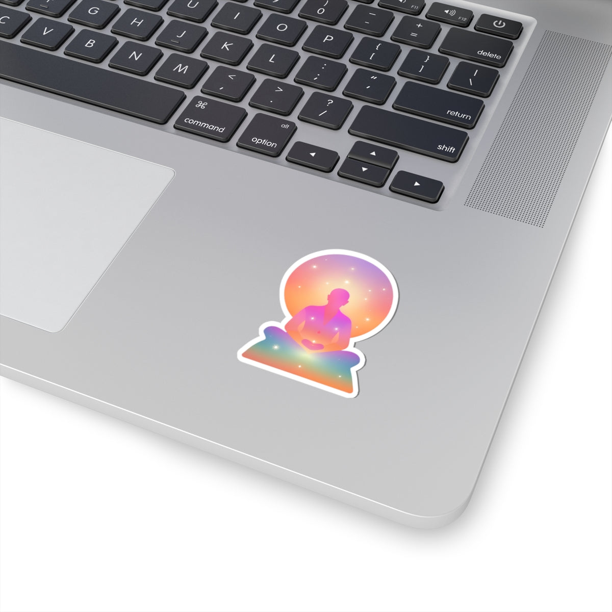 Yoga Pastel Meditation Kiss-Cut Stickers