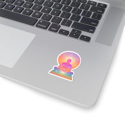 Yoga Pastel Meditation Kiss-Cut Stickers