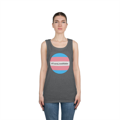 Trans Lives Matter Unisex Heavy Cotton Tank Top