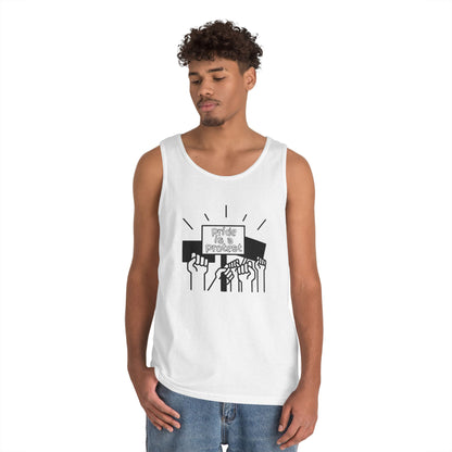 Pride Is A Protest Unisex Heavy Cotton Tank Top