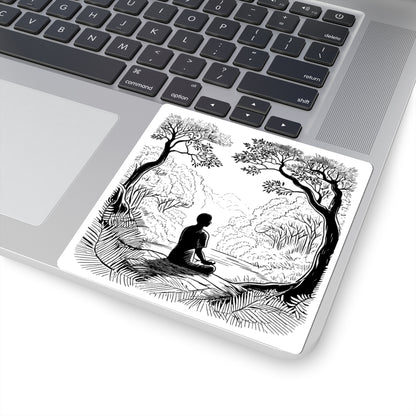 Forest Meditation Kiss-Cut Stickers