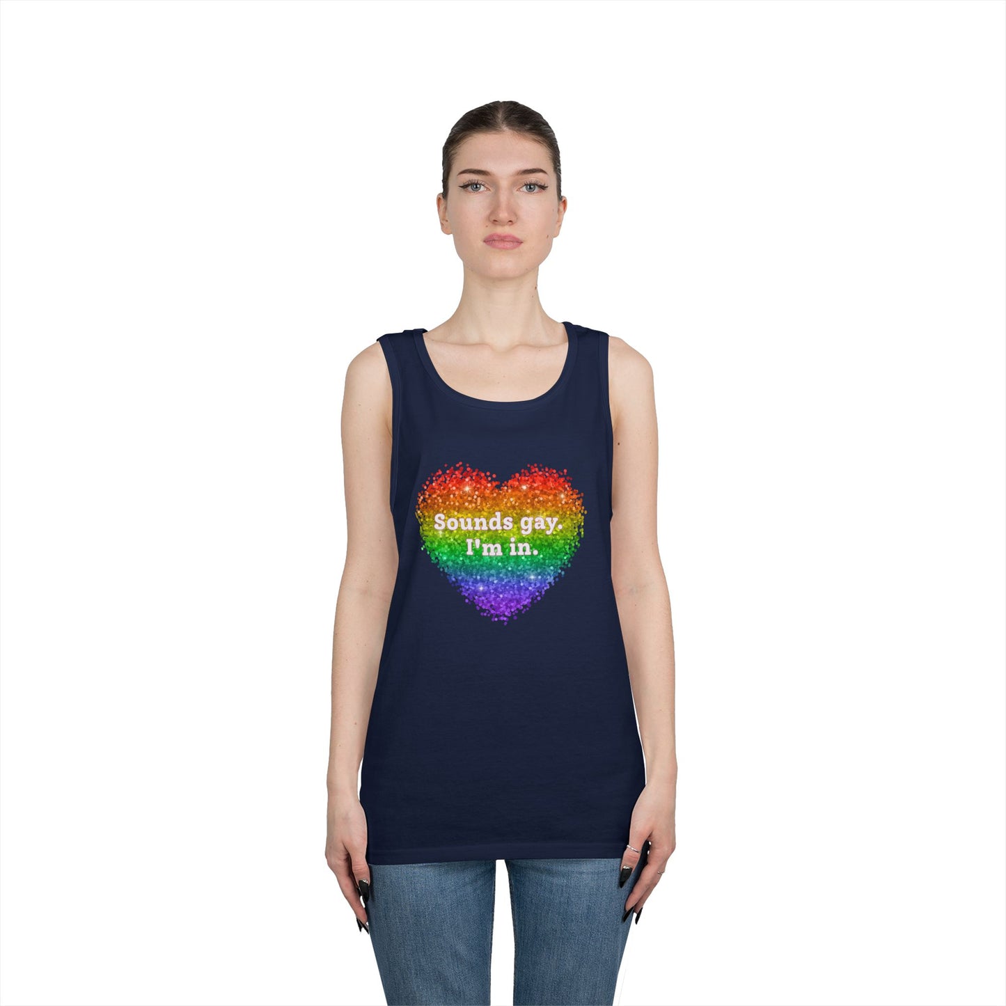 Sounds Gay I'm In Unisex Heavy Cotton Tank Top