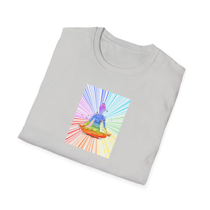 Fractal Rainbow Yoga Unisex Softstyle T-Shirt