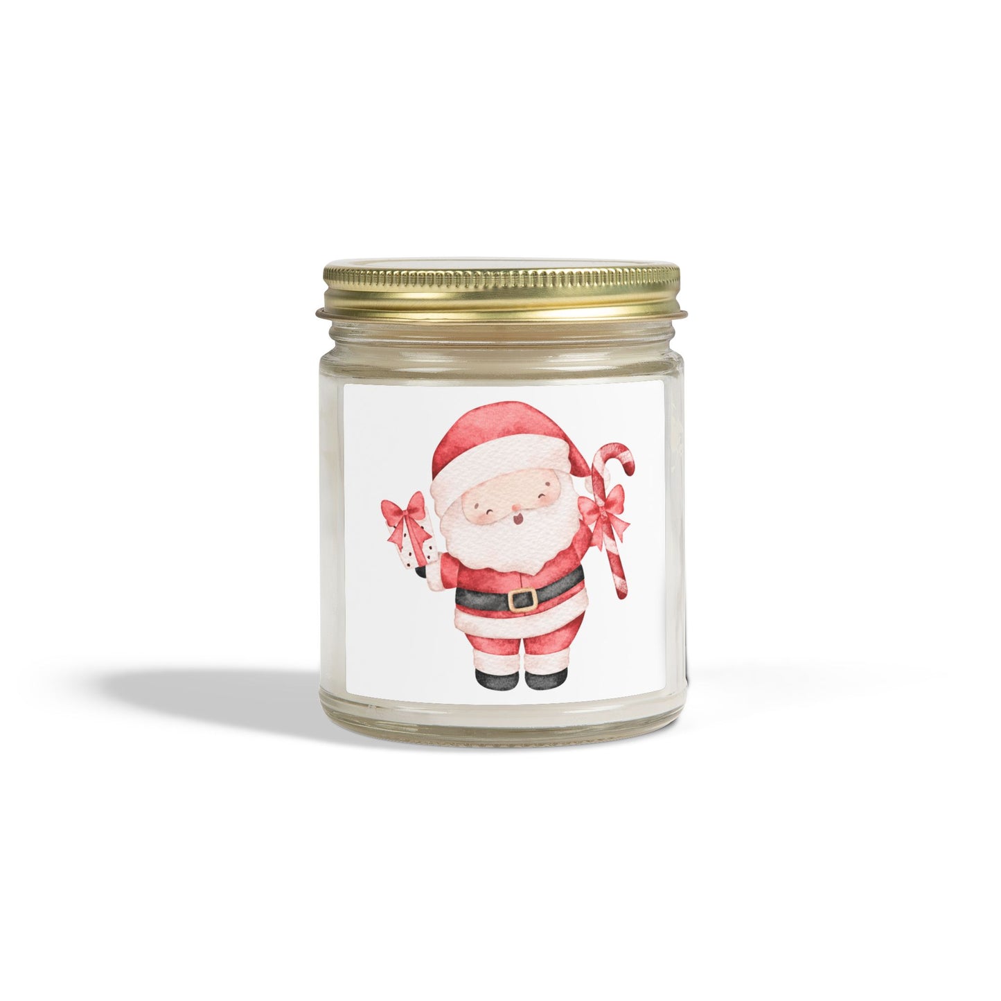 Santa Claus Scented Candles, Coconut Apricot Wax (4oz, 9oz)