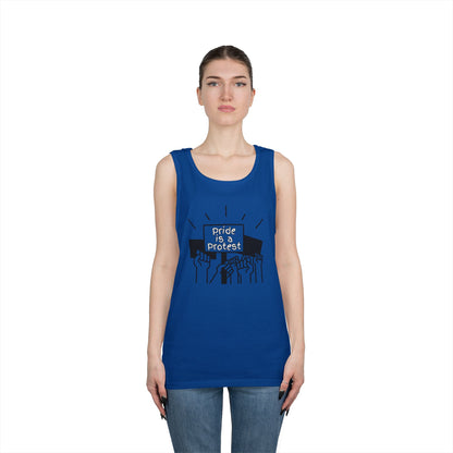 Pride Is A Protest Unisex Heavy Cotton Tank Top