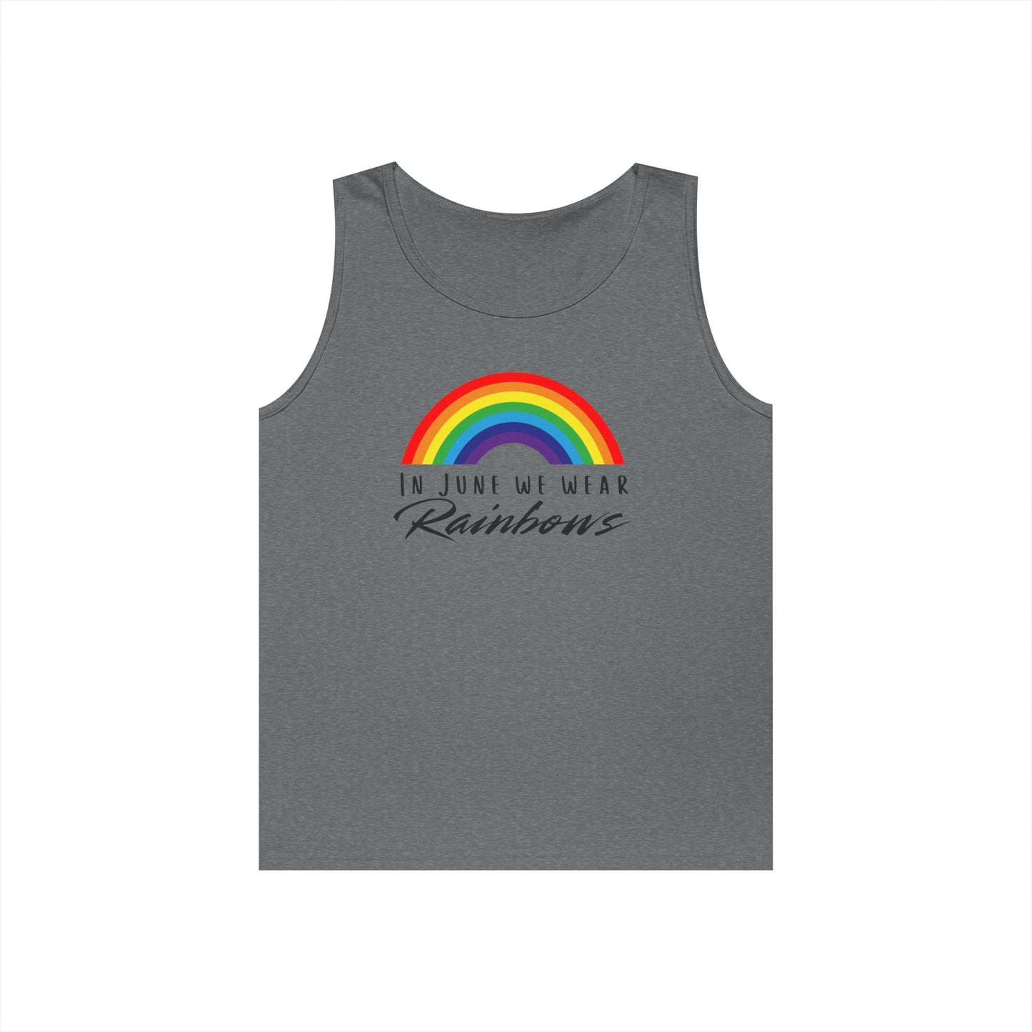 In June We Wear Rainbows Unisex Heavy Cotton Tank Top