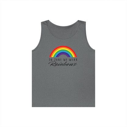 In June We Wear Rainbows Unisex Heavy Cotton Tank Top
