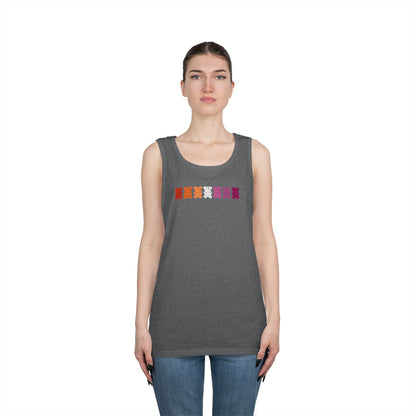 Lesbian Pride Gummy Bears Unisex Heavy Cotton Tank Top