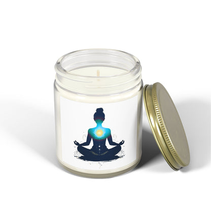 Heart of Yoga Scented Candles, Coconut Apricot Wax (4oz, 9oz)