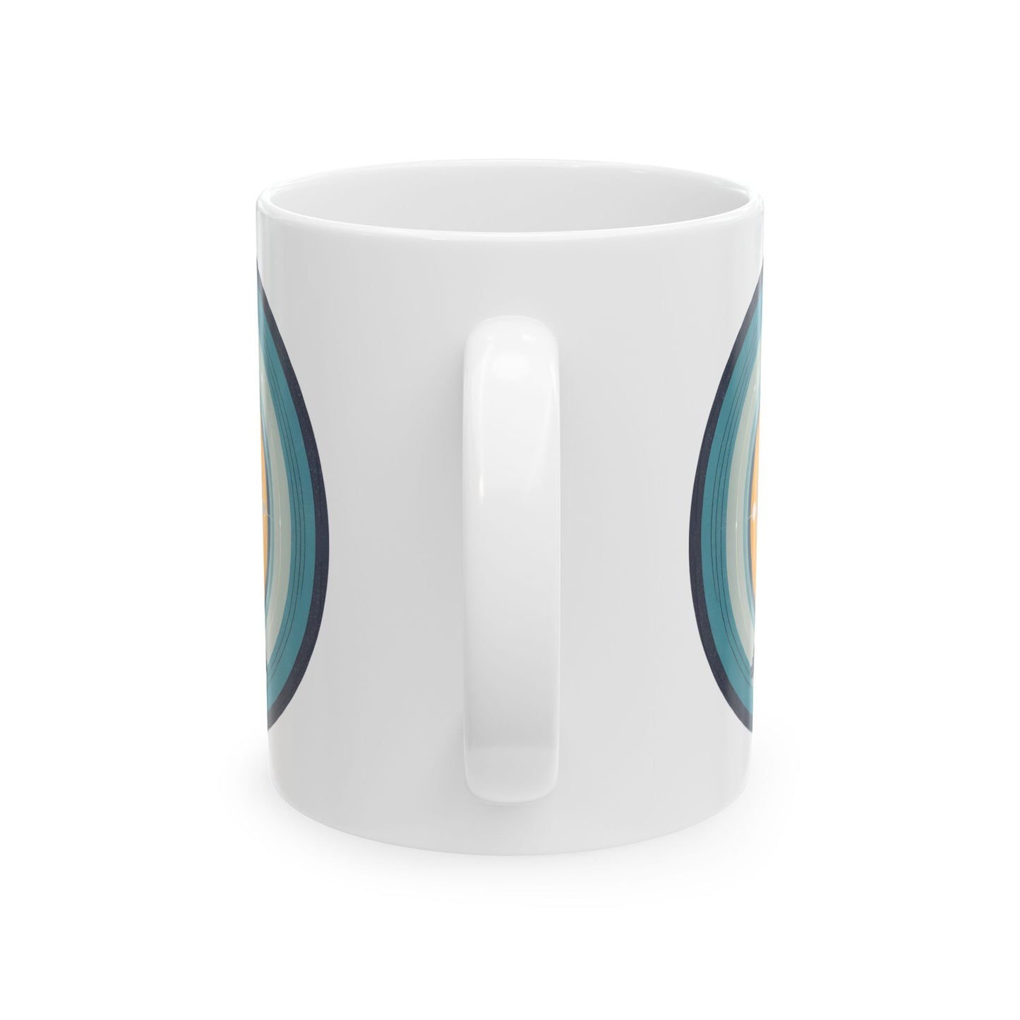 Circle of Meditation Ceramic Mug, (11oz, 15oz)