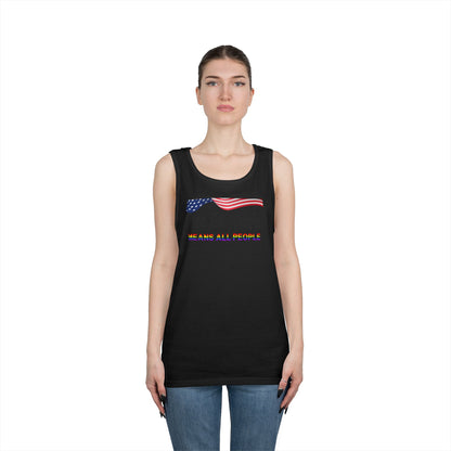 We the People Means All People Unisex Heavy Cotton Tank Top