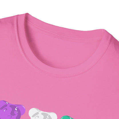 Genderqueer Pride Gummy Bears Unisex Softstyle T-Shirt