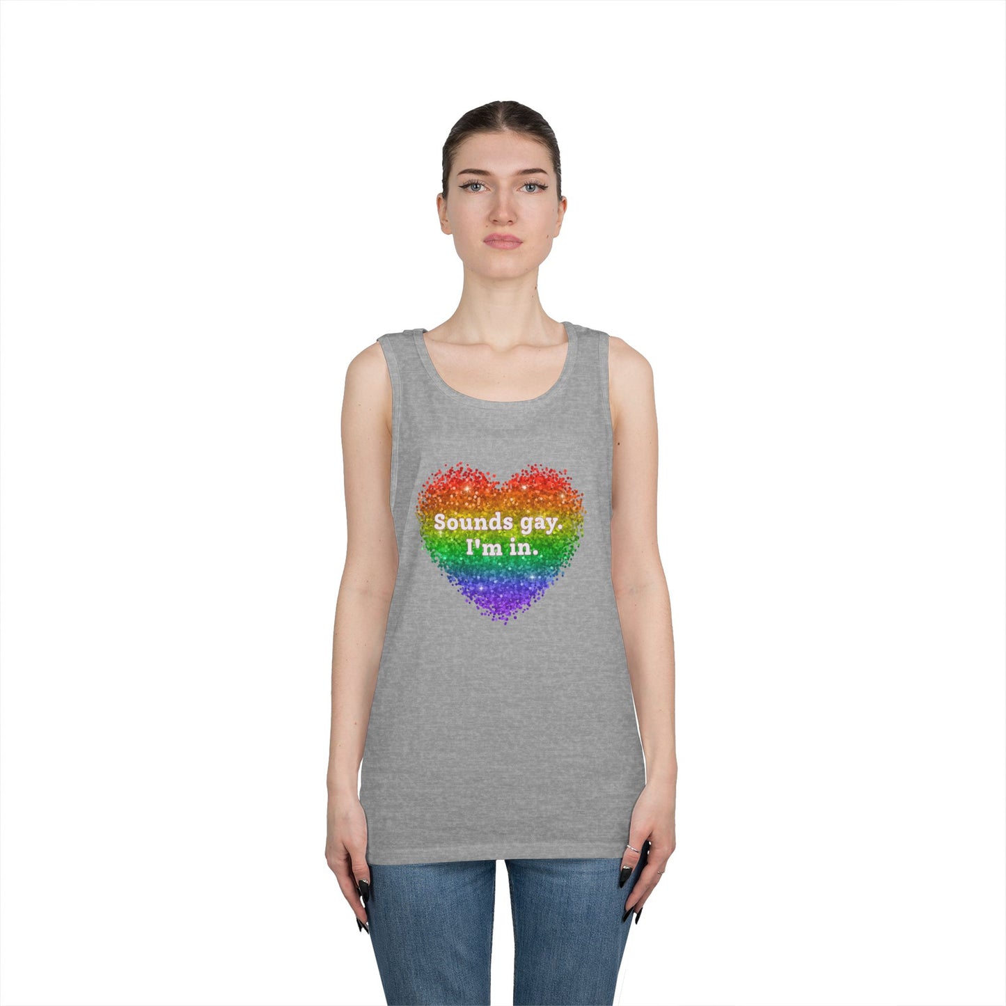 Sounds Gay I'm In Unisex Heavy Cotton Tank Top