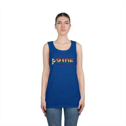 Inclusive Rainbow PRIDE Unisex Heavy Cotton Tank Top