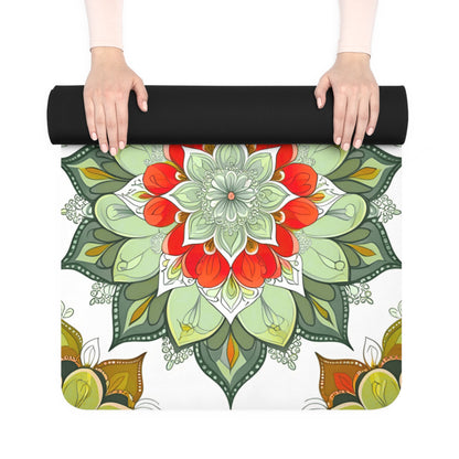 Floral Mandala Rubber Yoga Mat
