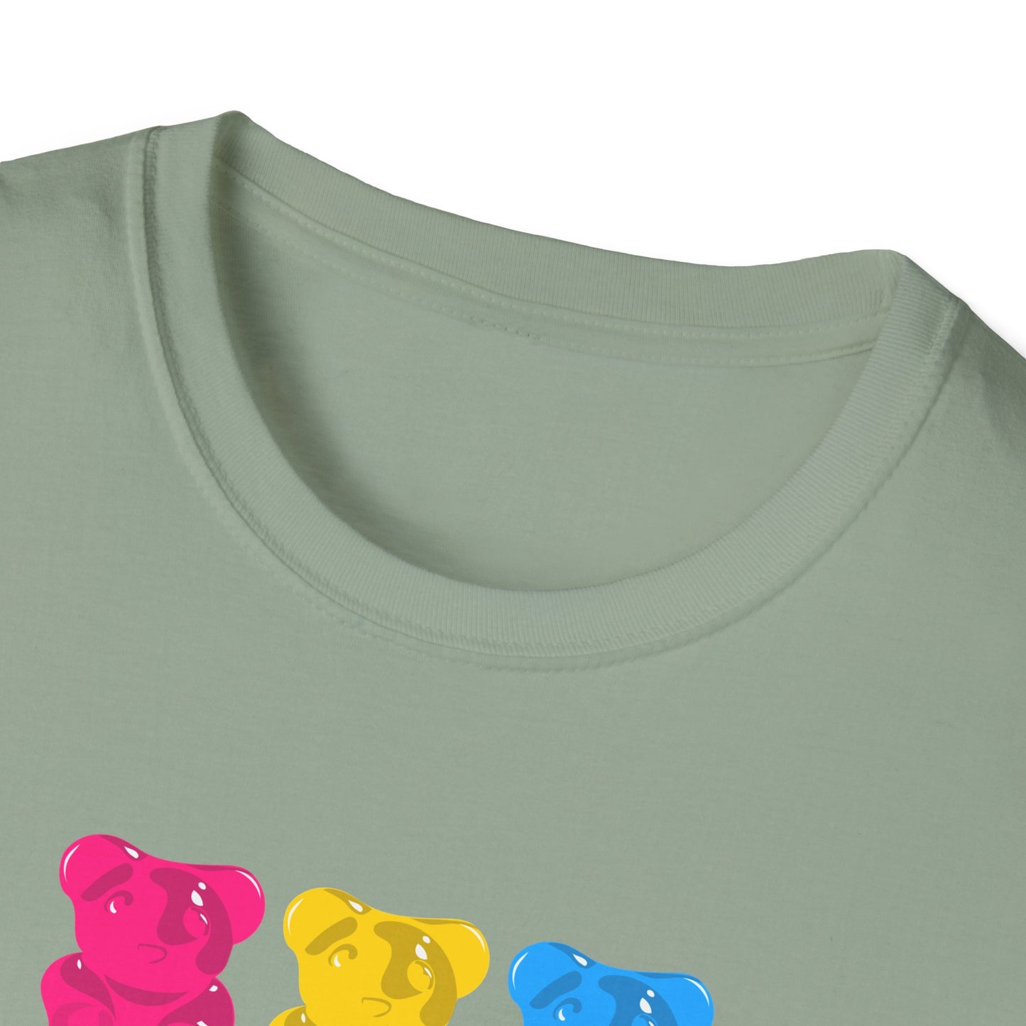 Pansexual Pride Gummy Bears Unisex Softstyle T-Shirt