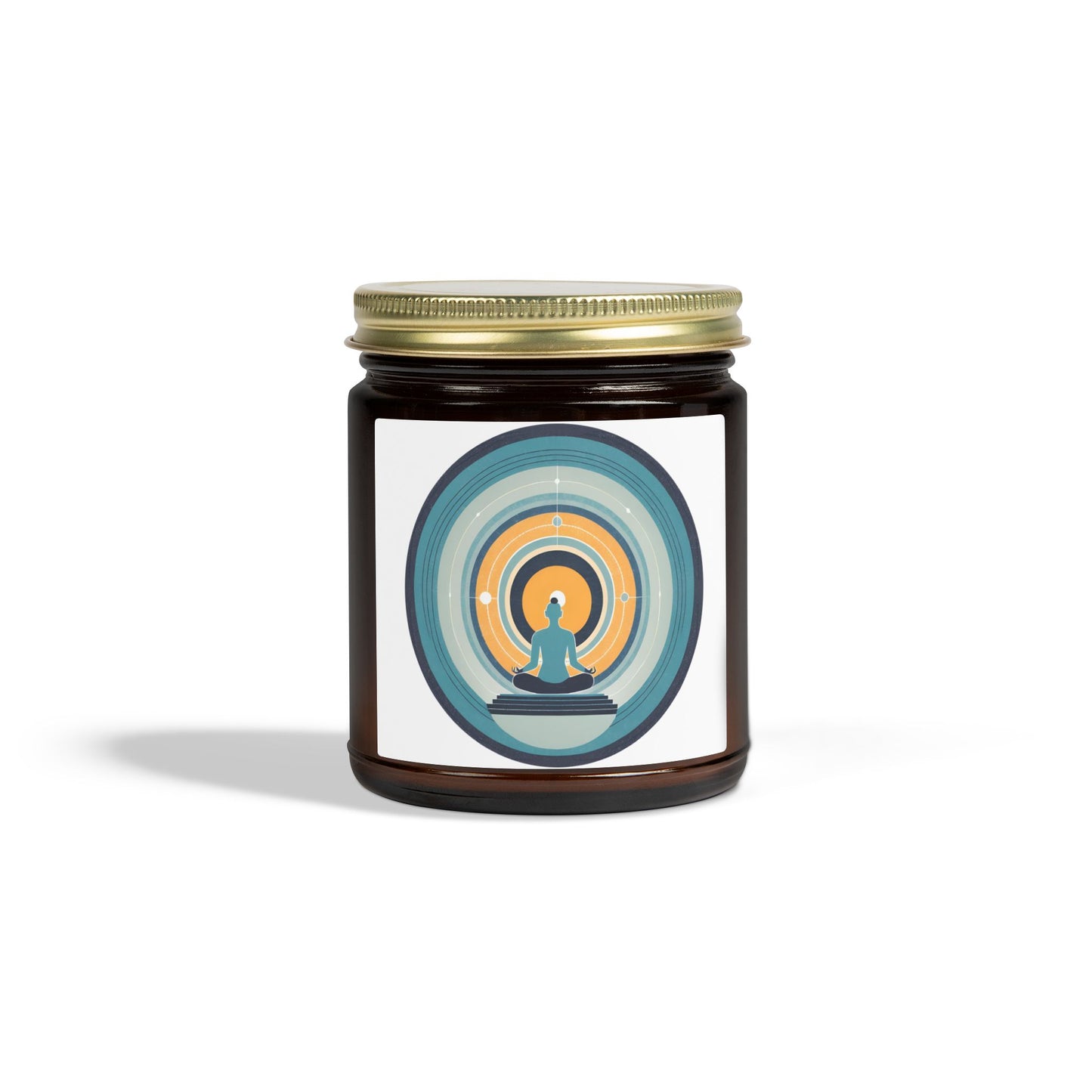 Circle of Meditation Scented Candles, Coconut Apricot Wax (4oz, 9oz)