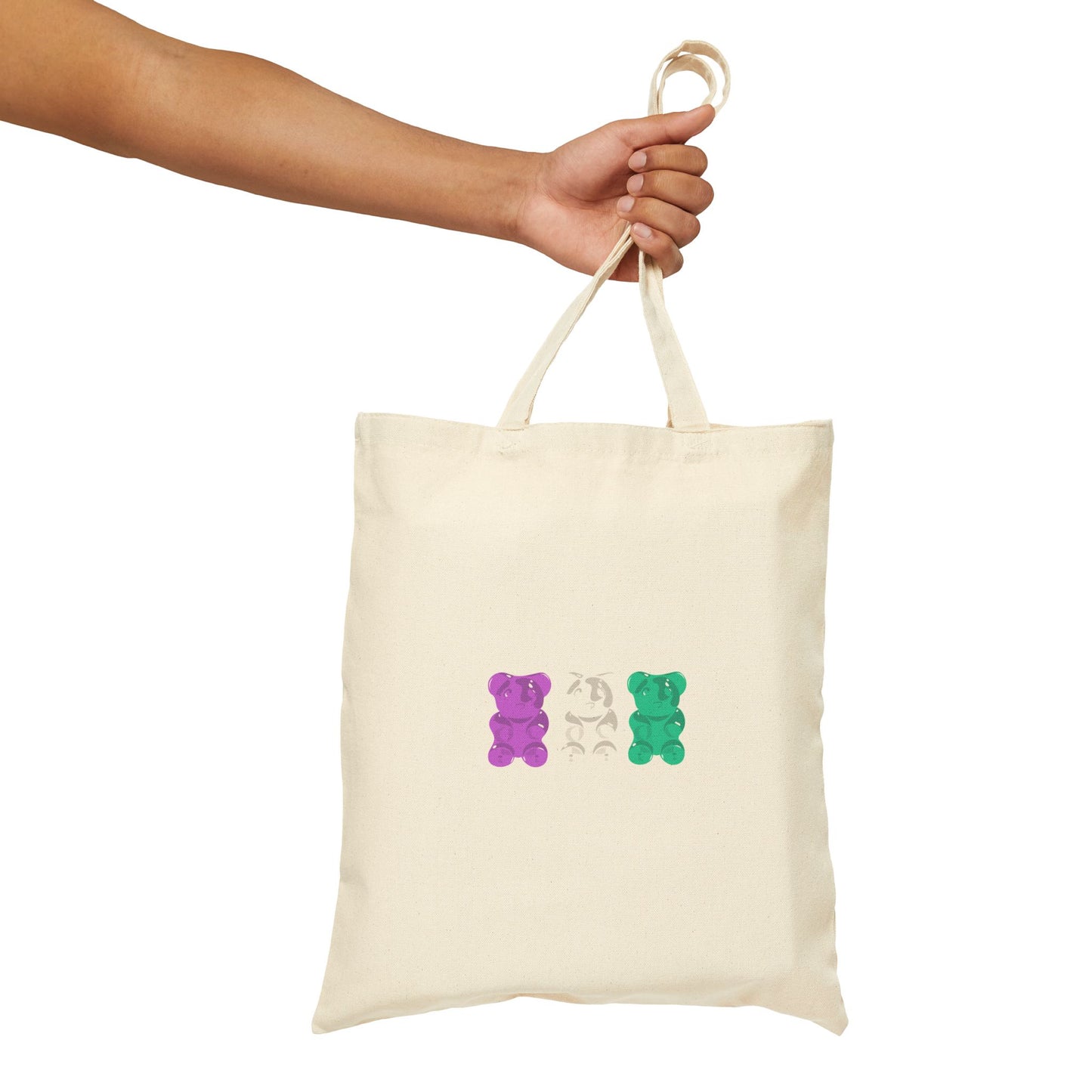 Genderqueer Pride Gummy Bears Canvas Tote