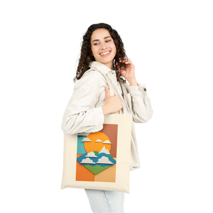 Mindful Mountains Cotton Canvas Tote Bag