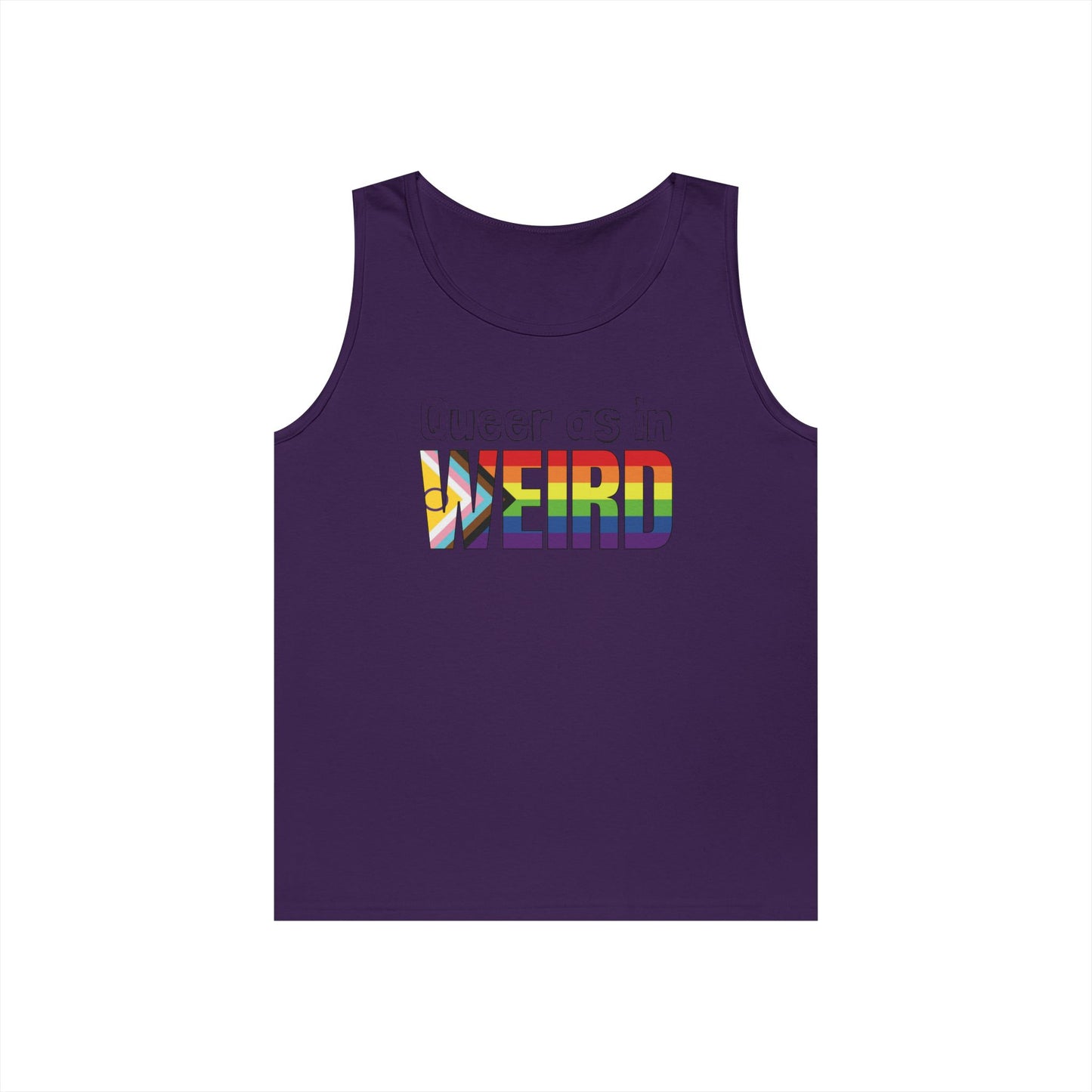 Queer As In Weird Unisex Heavy Cotton Tank Top