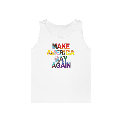 MAGA Make America Gay Again Unisex Heavy Cotton Tank Top