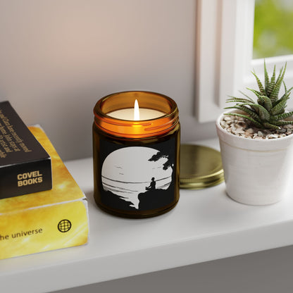 Lakeside Meditation Scented Candles, Coconut Apricot Wax (4oz, 9oz)